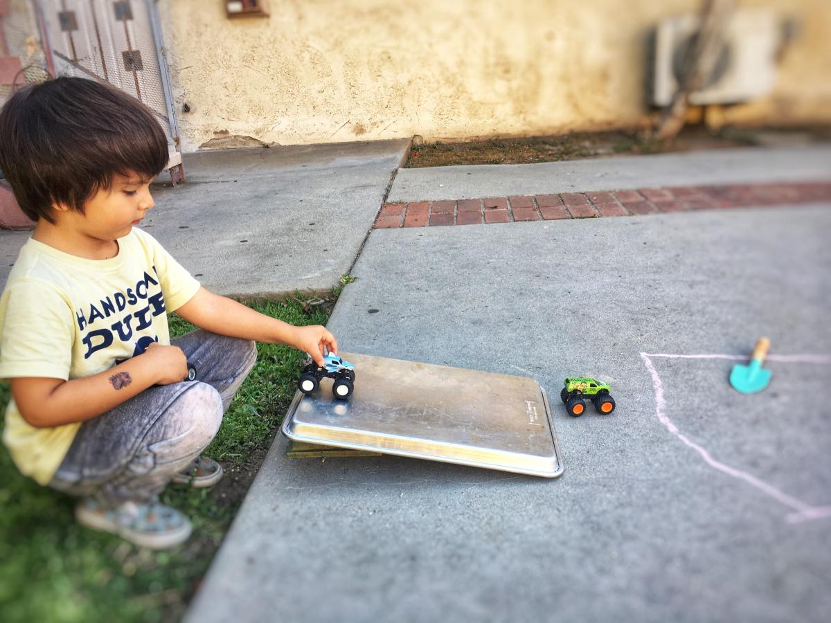 Rolling down ramps