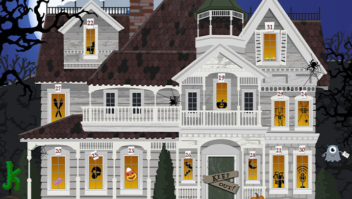 interactive halloween house