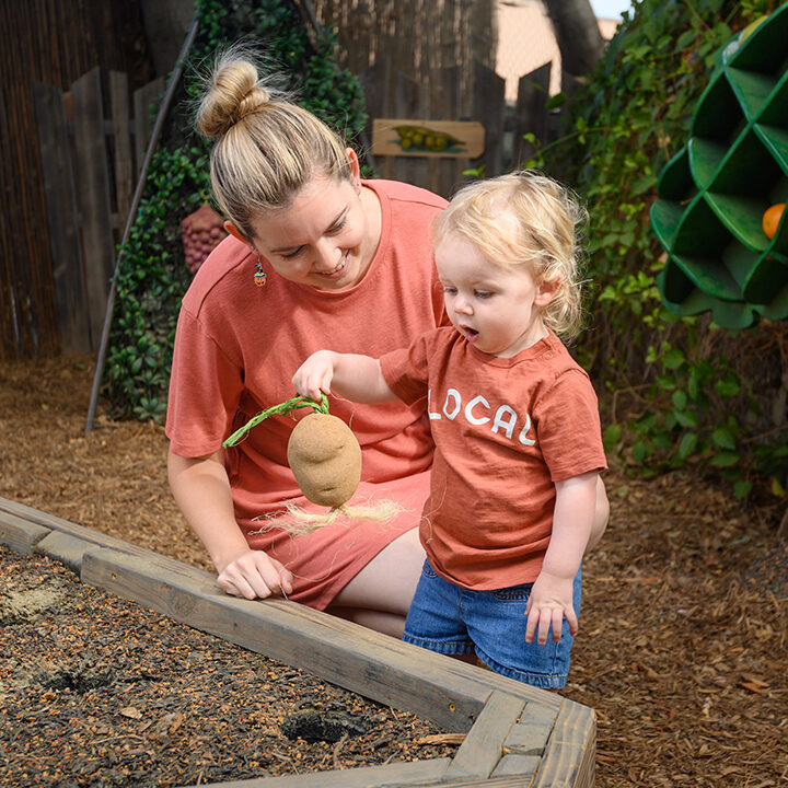 Mom and Kid Muddy Boot Farm