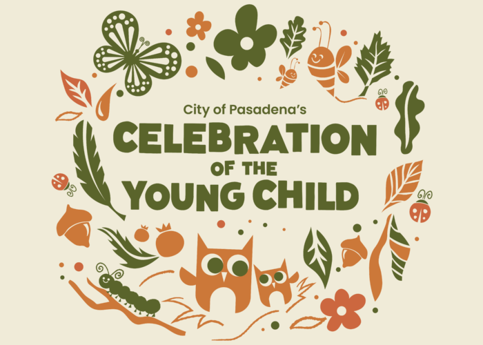 Colorful Fall Logo for the City of Pasadena's Celebration of the Young Child