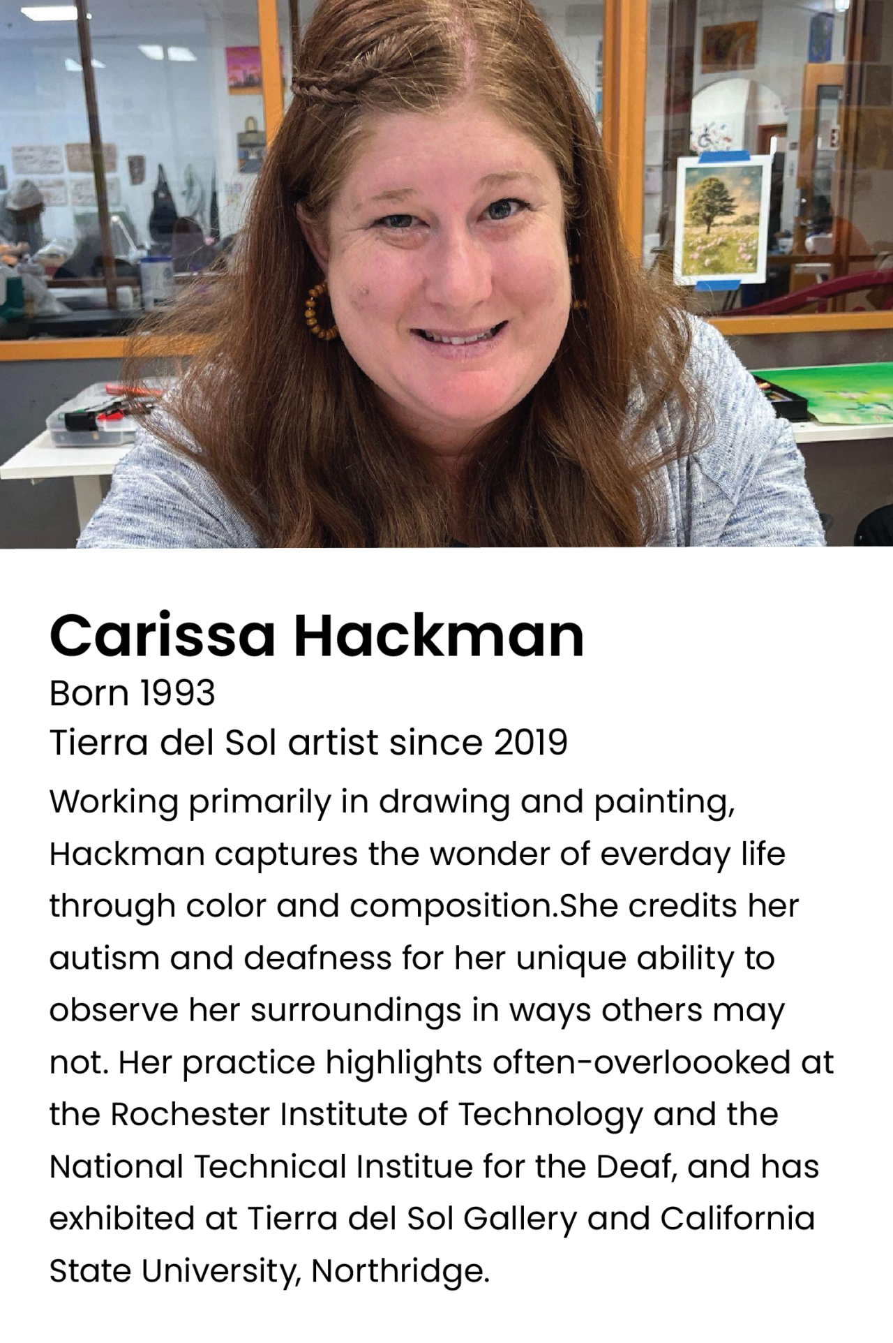 Photo of Carissa Hackman and Bio