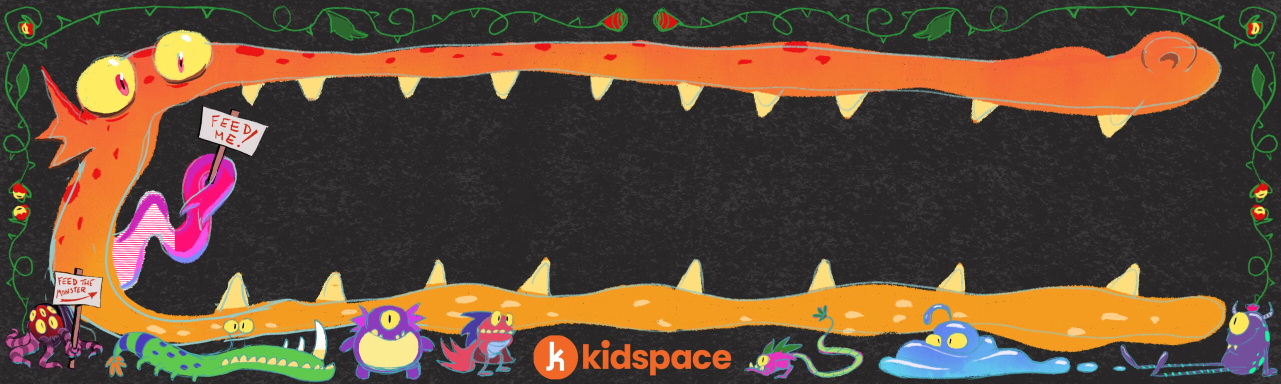 Chalk Art Monster